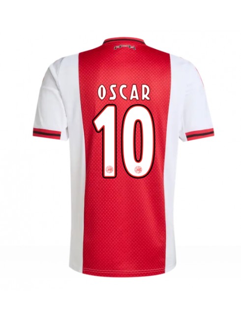 Ajax Oscar Gloukh #10 Replika Hemmakläder 2025-26 Kortärmad Ajax Oscar Gloukh #10 Replika Hemmakläder 2025-26 Kortärmad